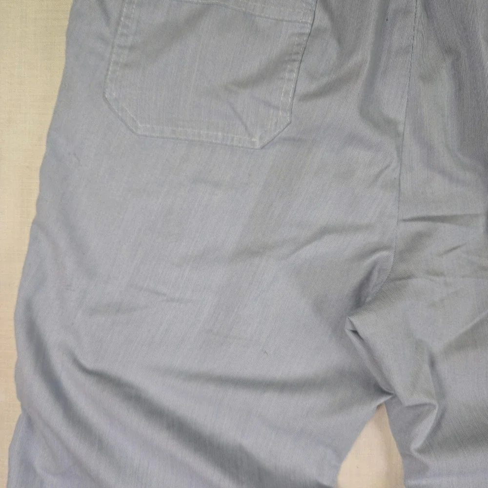 VTG Arnold Palmer Seersucker Pants Men 34 Blue White Striped Distressed Golf USA
